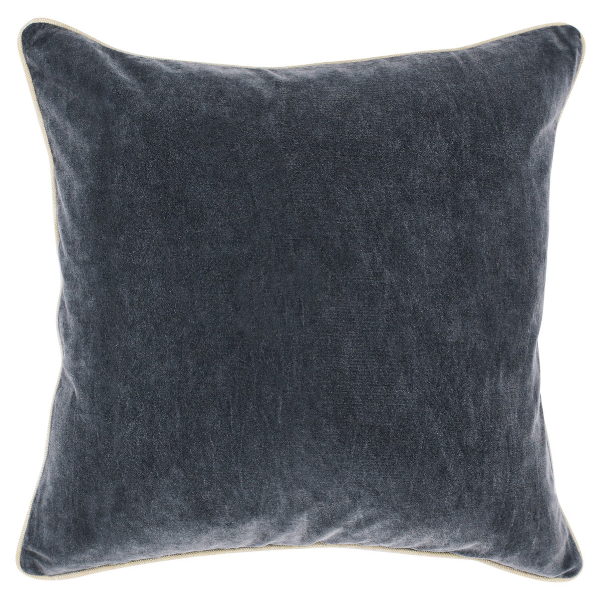 SLD Heirloom Stone Gray Velvet Multiple Sizes Throw Pillow (Set of 2) - Ornate Home