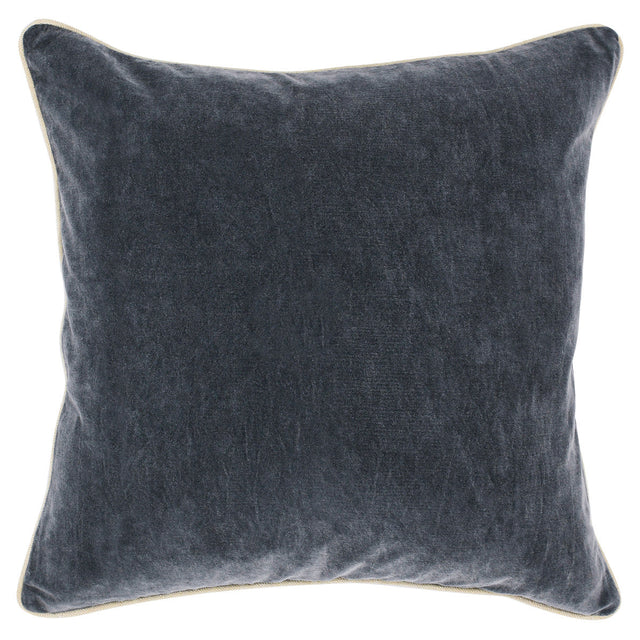 SLD Heirloom Stone Gray Velvet Multiple Sizes Throw Pillow (Set of 2) - Ornate Home