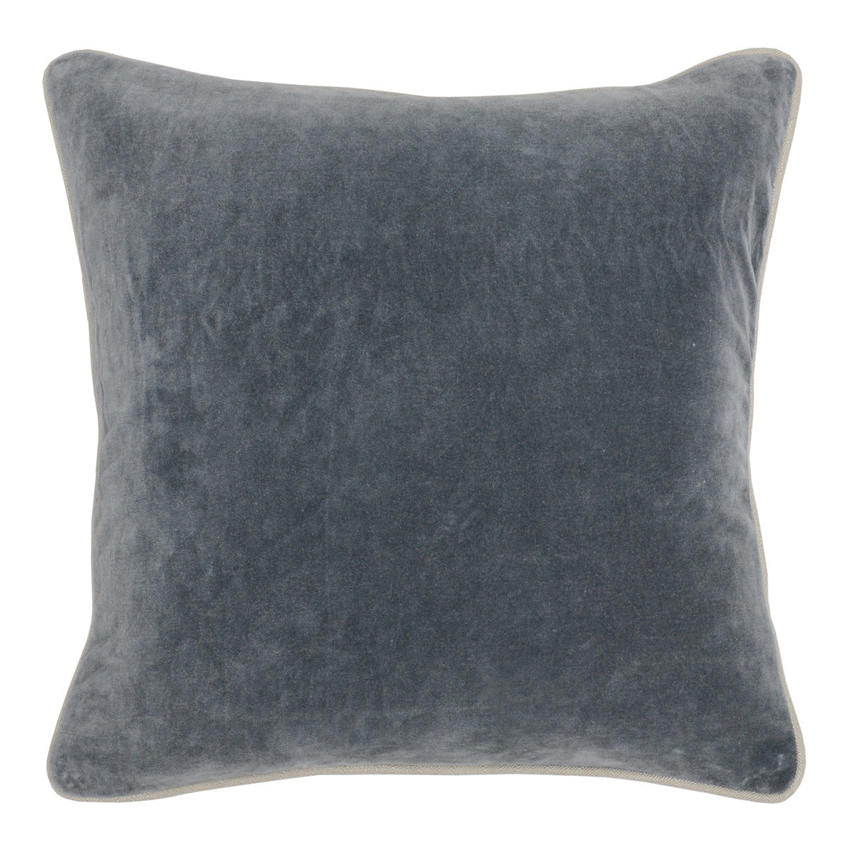 SLD Heirloom Stone Gray Velvet Multiple Sizes Throw Pillow (Set of 2) - Ornate Home