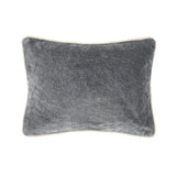SLD Heirloom Stone Gray Velvet Multiple Sizes Throw Pillow (Set of 2) - Ornate Home