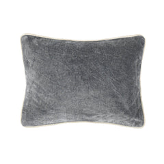 SLD Heirloom Stone Gray Velvet Multiple Sizes Throw Pillow (Set of 2) - Ornate Home
