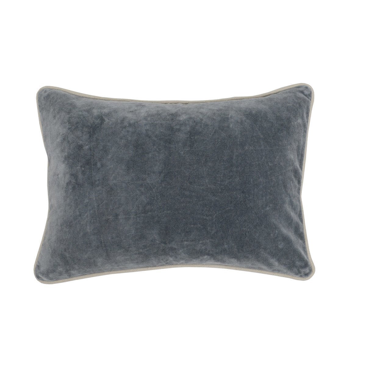 SLD Heirloom Stone Gray Velvet Multiple Sizes Throw Pillow (Set of 2) - Ornate Home