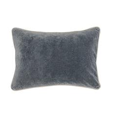 SLD Heirloom Stone Gray Velvet Multiple Sizes Throw Pillow (Set of 2) - Ornate Home