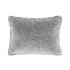 SLD Heirloom Stone Gray Velvet Multiple Sizes Throw Pillow (Set of 2) - Ornate Home