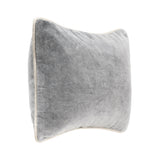 SLD Heirloom Stone Gray Velvet Multiple Sizes Throw Pillow (Set of 2) - Ornate Home
