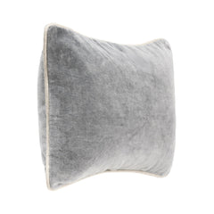 SLD Heirloom Stone Gray Velvet Multiple Sizes Throw Pillow (Set of 2) - Ornate Home