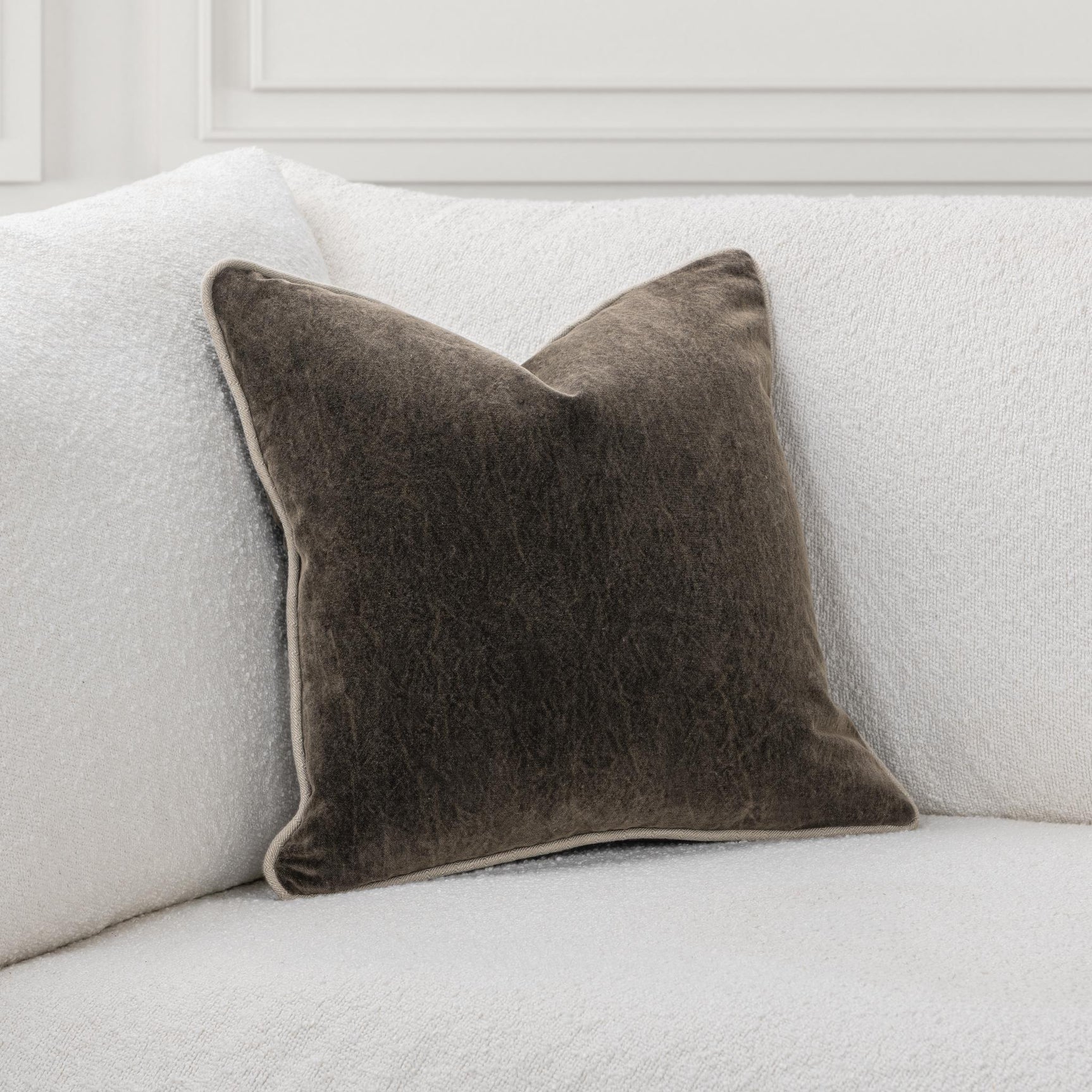 SLD Heirloom Velvet Dark Clove Throw Pillow (Set of 2) - Ornate Home