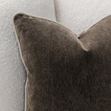 SLD Heirloom Velvet Dark Clove Throw Pillow (Set of 2) - Ornate Home