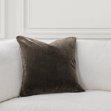 SLD Heirloom Velvet Dark Clove Throw Pillow (Set of 2) - Ornate Home