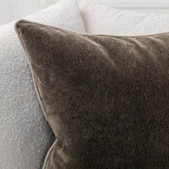 SLD Heirloom Velvet Dark Clove Throw Pillow (Set of 2) - Ornate Home