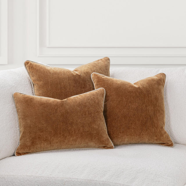 SLD Heirloom Velvet Turmeric Throw Pillow (Set of 2) - Ornate Home