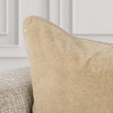 SLD Heirloom Wheat Velvet Multiple Sizes Throw Pillow (Set of 2) - Ornate Home