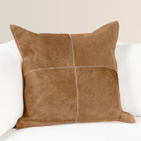 SLD Hide Canada Honey Tan 20x20 Throw Pillow (Set of 2) - Ornate Home