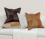 SLD Hide Canada Honey Tan 20x20 Throw Pillow (Set of 2) - Ornate Home
