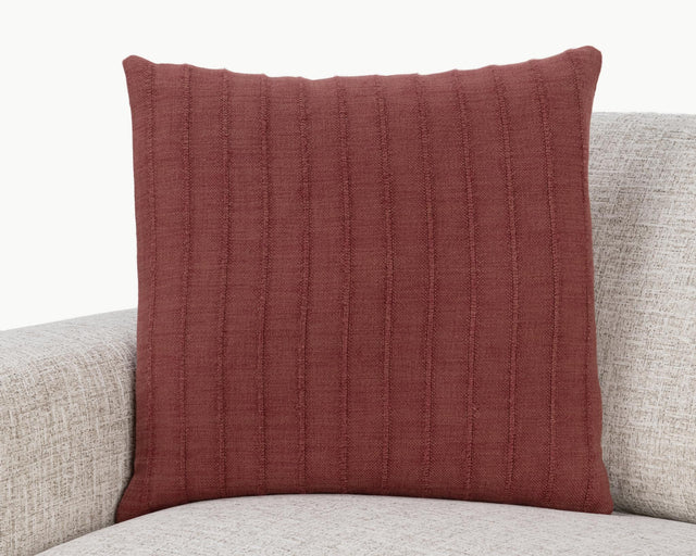 SLD Hunter Cherrywood Red 22x22 Throw Pillow (Set of 2) - Ornate Home
