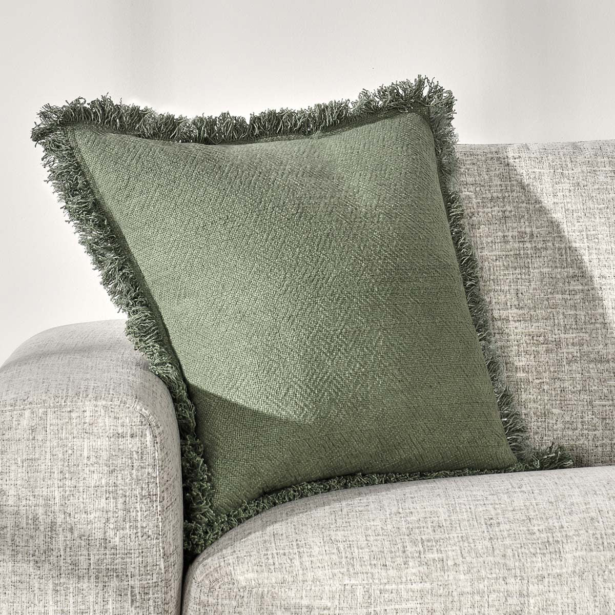 SLD Lauren Cedar Green 22x22 Throw Pillow (Set of 2) - Ornate Home