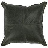 SLD Leather Acre Forest Green Multiple Sizes Throw Pillow (Set of 2) - Ornate Home