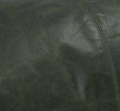 SLD Leather Acre Forest Green Multiple Sizes Throw Pillow (Set of 2) - Ornate Home
