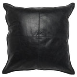 SLD Leather Dexter Onyx Multiple Sizes Throw Pillow (Set of 2) - Ornate Home