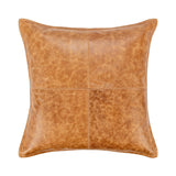 SLD Leather Dumont Chestnut Multiple Sizes Throw Pillow (Set of 2) - Ornate Home