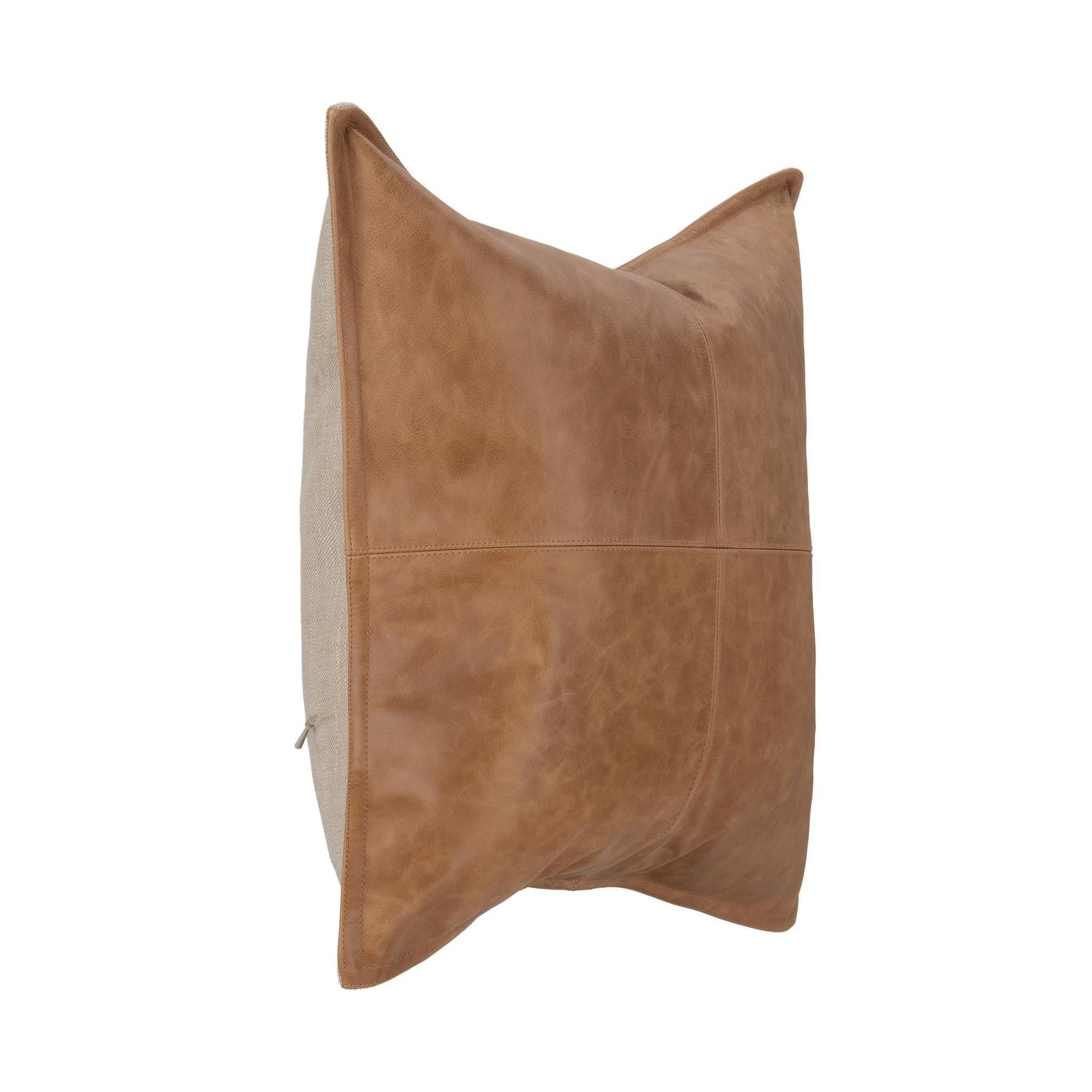 SLD Leather Dumont Chestnut Multiple Sizes Throw Pillow (Set of 2) - Ornate Home