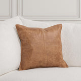 SLD Leather Dumont Chestnut Multiple Sizes Throw Pillow (Set of 2) - Ornate Home
