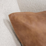 SLD Leather Dumont Chestnut Multiple Sizes Throw Pillow (Set of 2) - Ornate Home