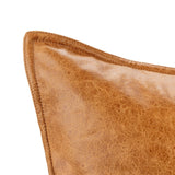 SLD Leather Dumont Chestnut Multiple Sizes Throw Pillow (Set of 2) - Ornate Home