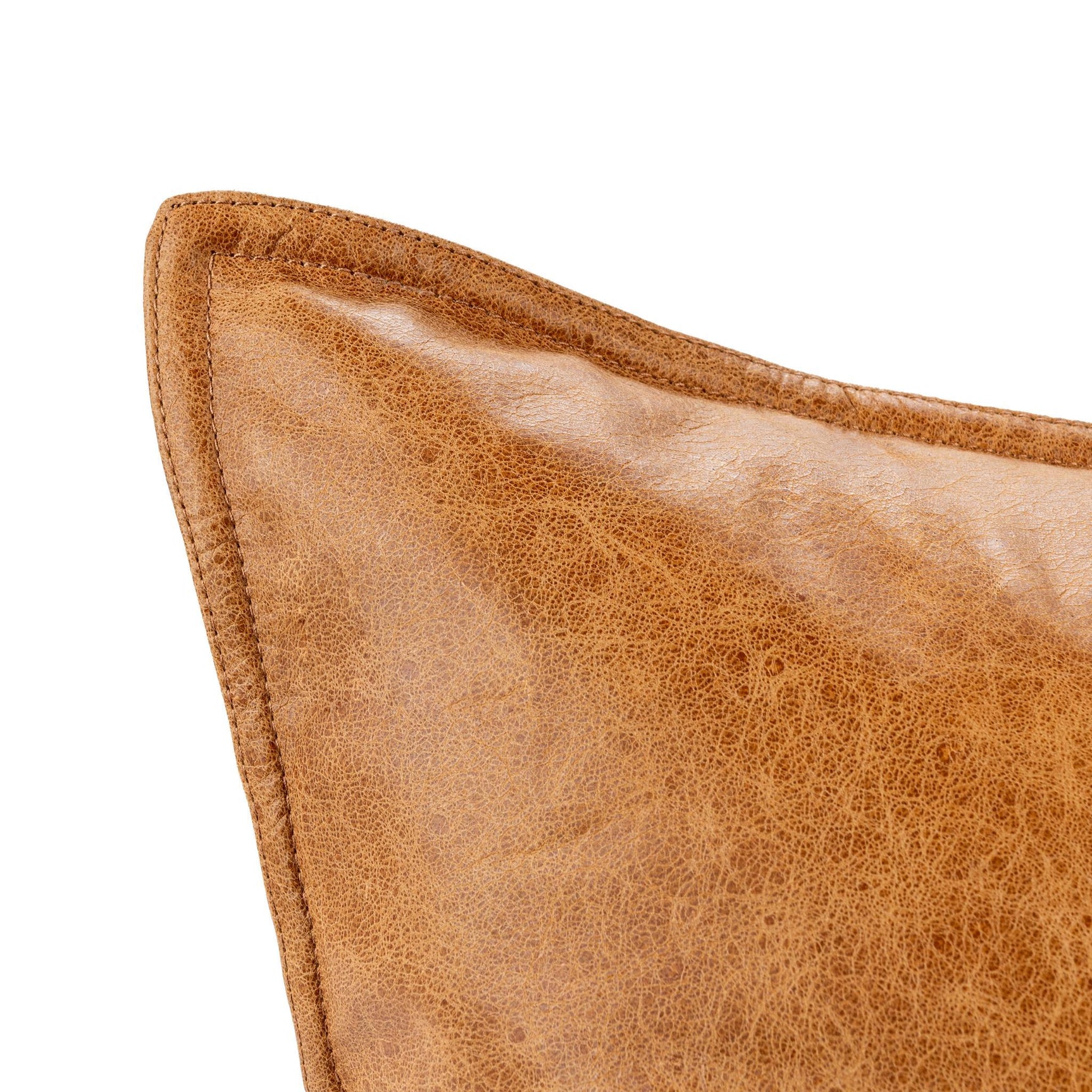 SLD Leather Dumont Chestnut Multiple Sizes Throw Pillow (Set of 2) - Ornate Home