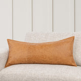 SLD Leather Dumont Chestnut Multiple Sizes Throw Pillow (Set of 2) - Ornate Home