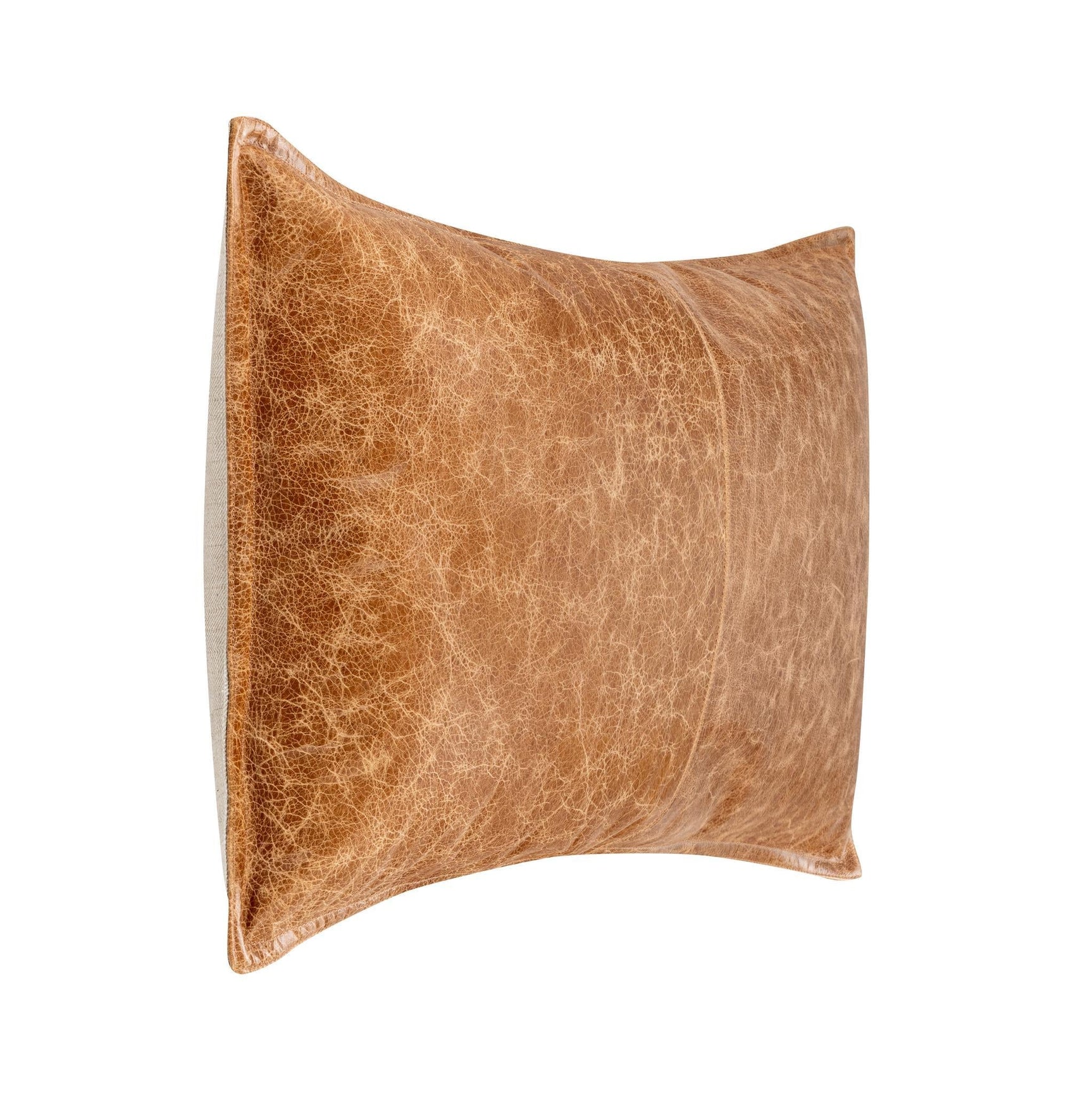 SLD Leather Dumont Chestnut Multiple Sizes Throw Pillow (Set of 2) - Ornate Home