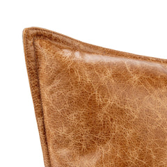 SLD Leather Dumont Chestnut Multiple Sizes Throw Pillow (Set of 2) - Ornate Home