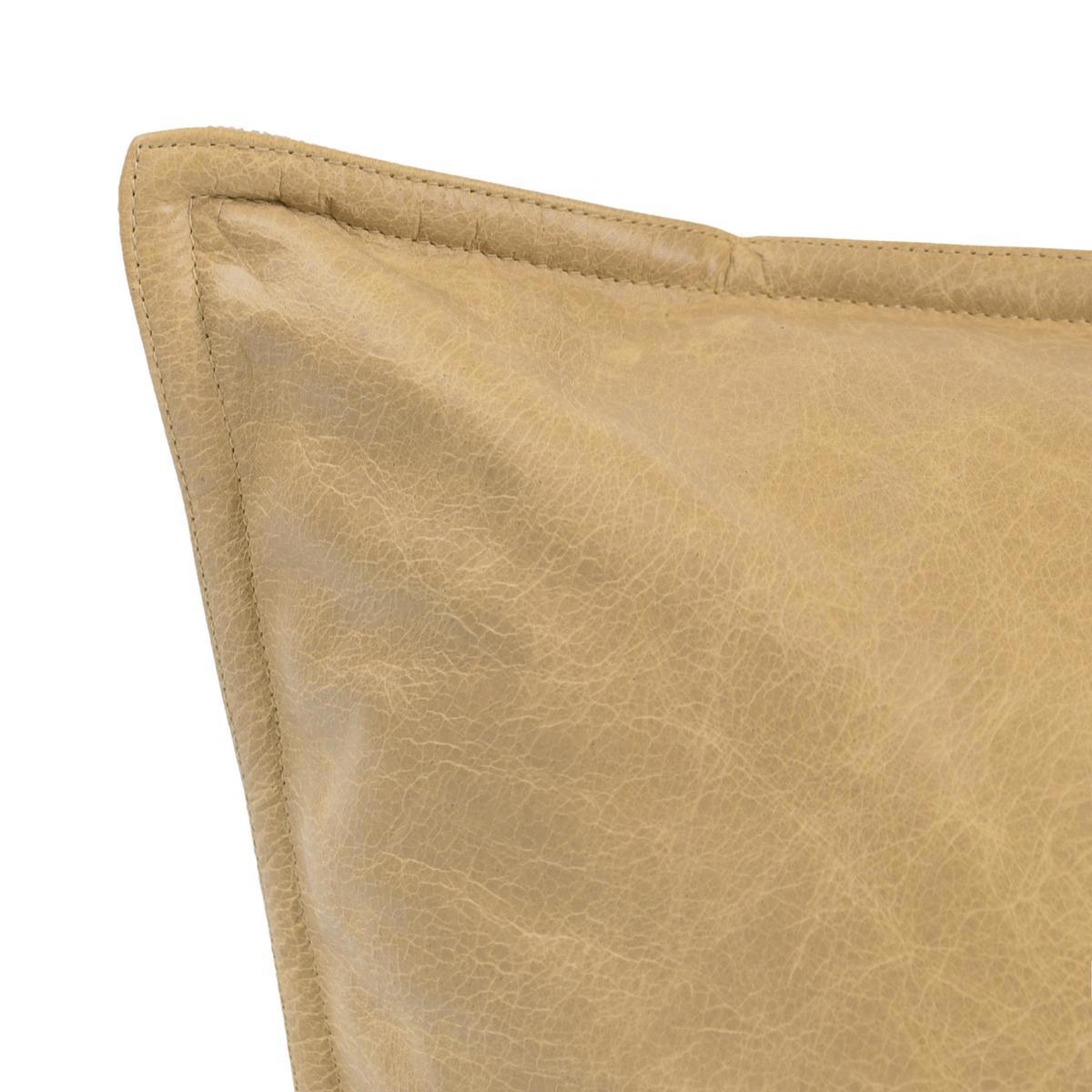 SLD Leather Golden Wheat Multiple Sizes Throw Pillow (Set of 2) - Ornate Home