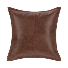 SLD Leather Kona Brown Multiple Sizes Throw Pillow (Set of 2) - Ornate Home