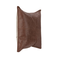 SLD Leather Kona Brown Multiple Sizes Throw Pillow (Set of 2) - Ornate Home