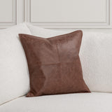 SLD Leather Kona Brown Multiple Sizes Throw Pillow (Set of 2) - Ornate Home