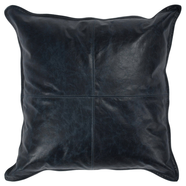 SLD Leather Nightfall Blue Multiple Sizes Throw Pillow (Set of 2) - Ornate Home