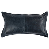 SLD Leather Nightfall Blue Multiple Sizes Throw Pillow (Set of 2) - Ornate Home