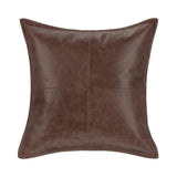 SLD Leather Parsons Cocoa Multiple Sizes Throw Pillow (Set of 2) - Ornate Home