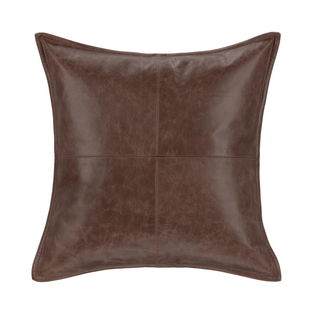 SLD Leather Parsons Cocoa Multiple Sizes Throw Pillow (Set of 2) - Ornate Home