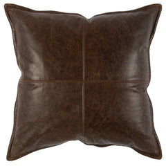 SLD Leather Parsons Cocoa Multiple Sizes Throw Pillow (Set of 2) - Ornate Home