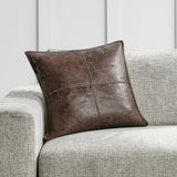 SLD Leather Parsons Cocoa Multiple Sizes Throw Pillow (Set of 2) - Ornate Home