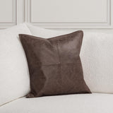 SLD Leather Parsons Cocoa Multiple Sizes Throw Pillow (Set of 2) - Ornate Home