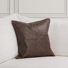 SLD Leather Parsons Cocoa Multiple Sizes Throw Pillow (Set of 2) - Ornate Home