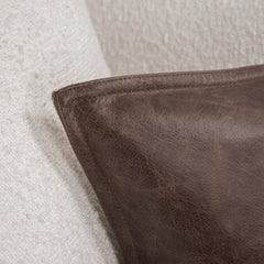 SLD Leather Parsons Cocoa Multiple Sizes Throw Pillow (Set of 2) - Ornate Home
