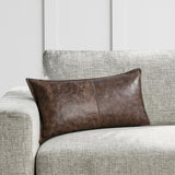 SLD Leather Parsons Cocoa Multiple Sizes Throw Pillow (Set of 2) - Ornate Home