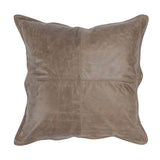 SLD Leather Sandstorm Taupe Multiple Sizes Throw Pillow (Set of 2) - Ornate Home
