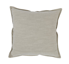 SLD Leather Sandstorm Taupe Multiple Sizes Throw Pillow (Set of 2) - Ornate Home