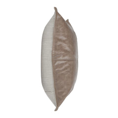 SLD Leather Sandstorm Taupe Multiple Sizes Throw Pillow (Set of 2) - Ornate Home