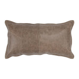 SLD Leather Sandstorm Taupe Multiple Sizes Throw Pillow (Set of 2) - Ornate Home